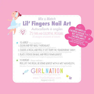 Lil' Fingers Nail Art | Pretty Ballerinas Nail Stickers - Fanci Footworks