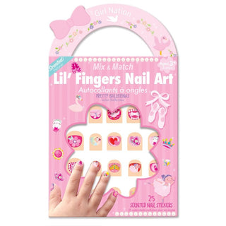 Lil' Fingers Nail Art | Pretty Ballerinas Nail Stickers - Fanci Footworks