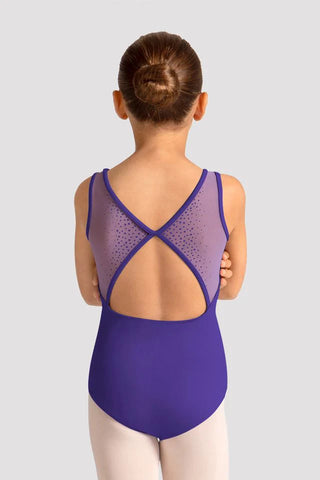 Mirella M50009C Celestia Boat Neck Printed Leotard