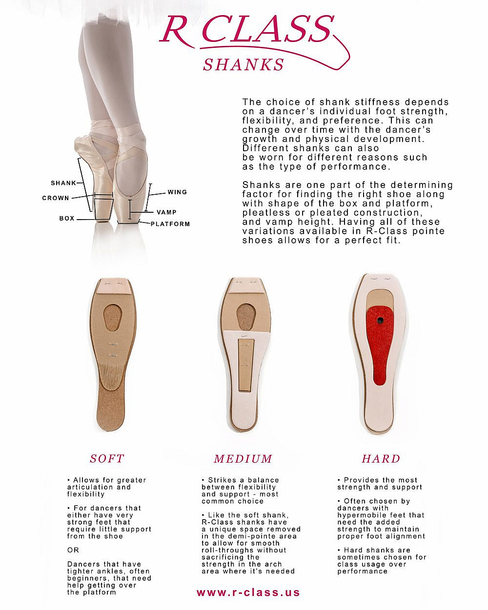 R-Class Incande RC50 Vamp 2 / Soft Shank Pointe Shoes