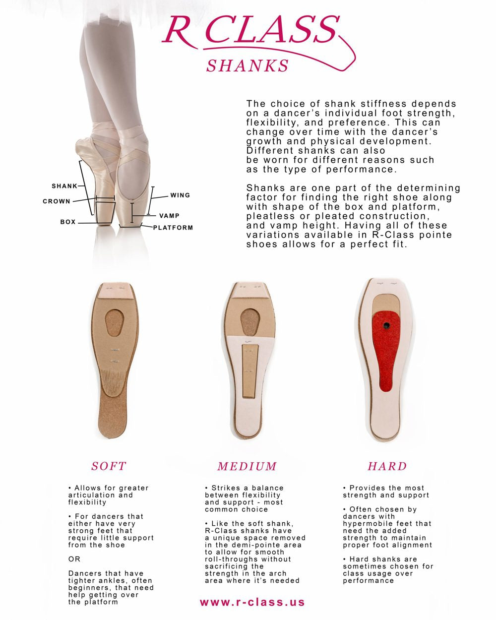R-Class Crescenda CL60 Vamp 2 / Hard Shank Pointe Shoes