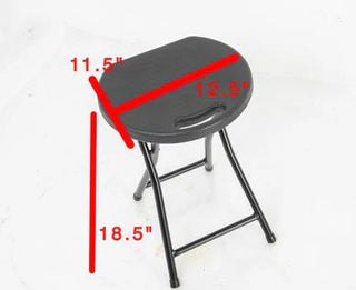 Glam'r Gear® Black Super Sturdy Folding Stool