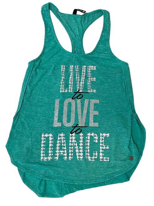 Sugar and Bruno Live to Love Petal Racerback - Fanci Footworks