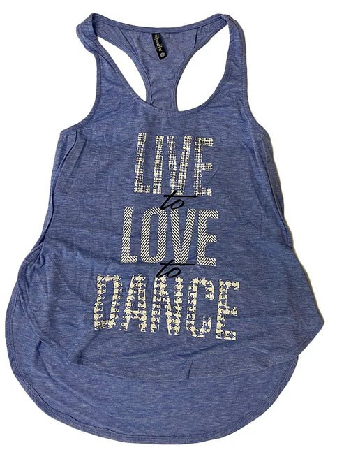 Sugar and Bruno Live to Love Petal Racerback - Fanci Footworks