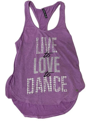 Sugar and Bruno Live to Love Petal Racerback - Fanci Footworks