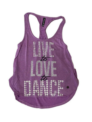 Sugar and Bruno Live to Love Youth Petal Racerback - Fanci Footworks