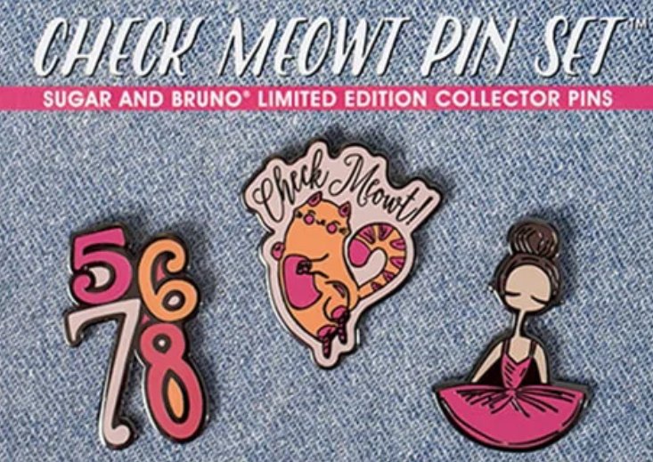 SUGAR AND BRUNO PIN SET - Fanci Footworks