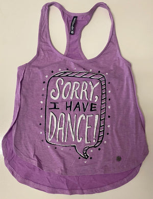 Sugar and Bruno Sorry Youth Petal Racerback - Fanci Footworks