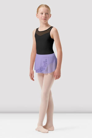BLOCH CR0501 SAGE MESH WRAP SKIRT - Fanci Footworks