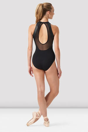 BLOCH L0545 ARYA OPEN BACK LEATHER LOOK LEOTARD - Fanci Footworks