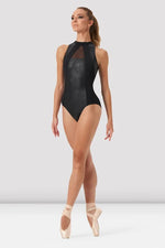 BLOCH L0545 ARYA OPEN BACK LEATHER LOOK LEOTARD - Fanci Footworks
