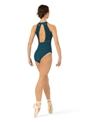 BLOCH L1085 MESH HALTER LEOTARD - Fanci Footworks