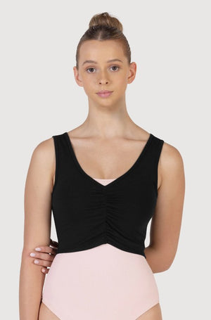 BLOCH Z5205 CROPPED GATHER FRONT TANK - Fanci Footworks