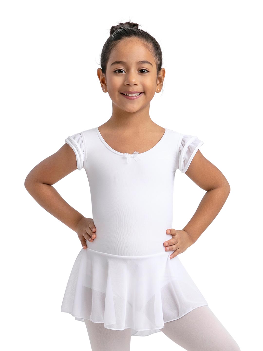 CAPEZIO 11882C PUFF SLEEVE DRESS - Fanci Footworks