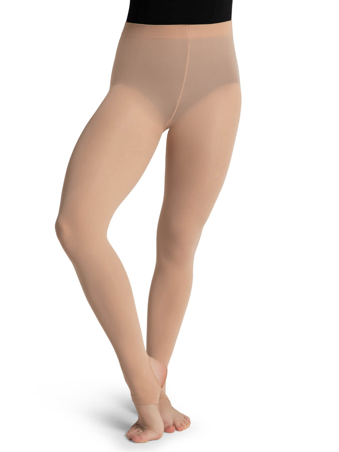 1915 Adult Self Knit Waistband Footed Tights