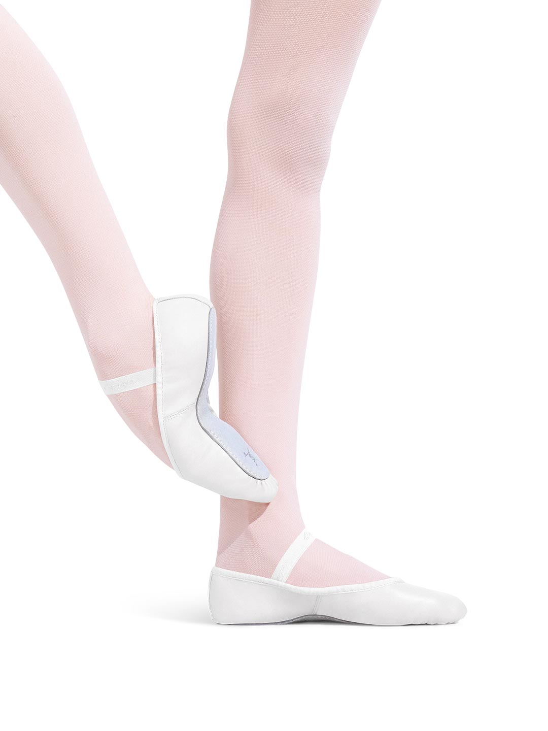 CAPEZIO 205C CHILD DAISY WHITE LEATHER BALLET SHOES - Fanci Footworks