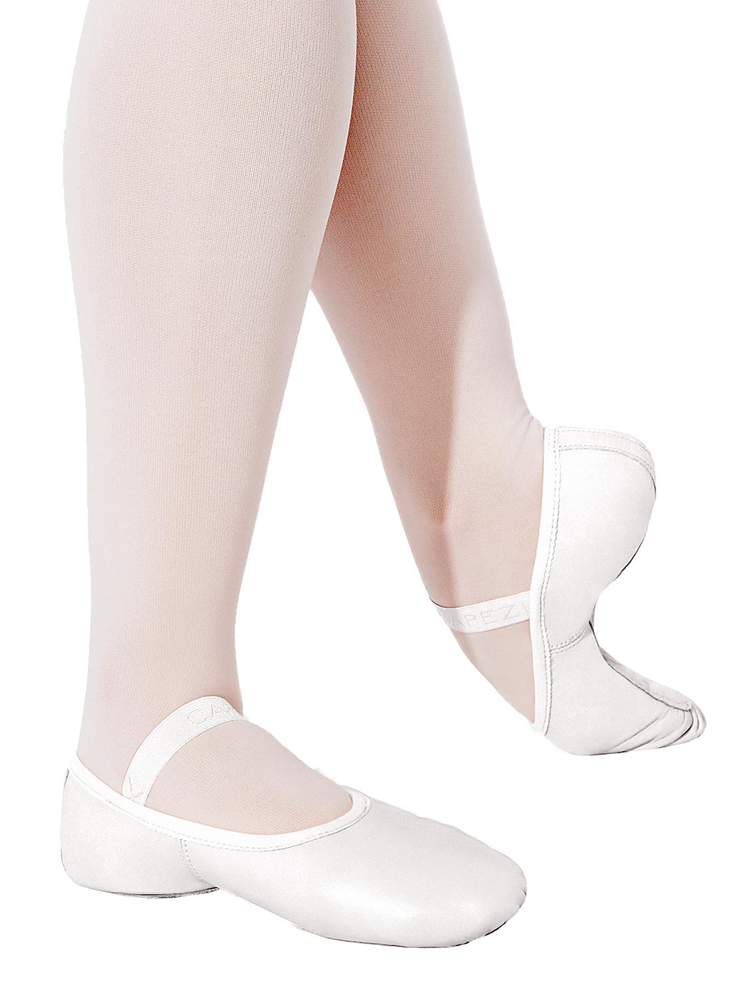 CAPEZIO 212C LILY WHITE LEATHER BALLET SHOES - Fanci Footworks