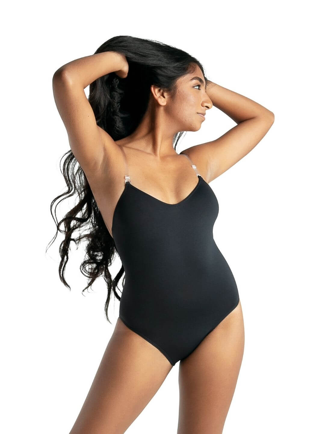 CAPEZIO 3532 CAMISOLE LEOTARD W/CLEAR TRANSITION STRAPS - Fanci Footworks