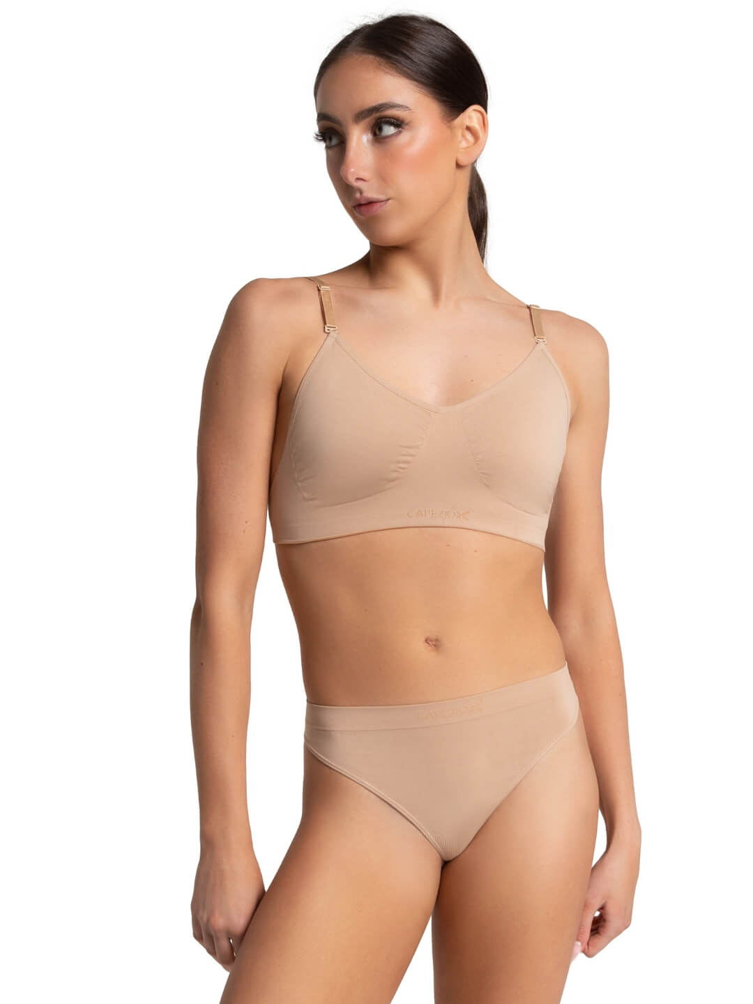 CAPEZIO 3683 SEAMLESS BRA CLEAR STRAP - Fanci Footworks