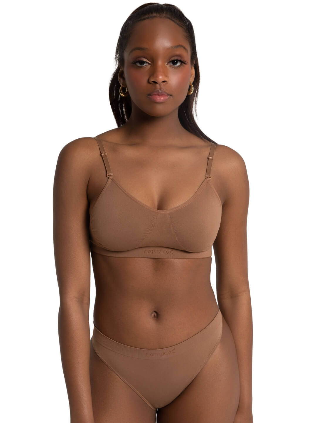 CAPEZIO 3683 SEAMLESS BRA CLEAR STRAP - Fanci Footworks