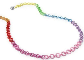 CHARM IT CIN304 RAINBOW CHAIN NECKLACE - Fanci Footworks