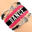 CJ MERCHANTILE BR31 INFINITY, LOVE, DANCE, BALLERINA BRACELET - Fanci Footworks