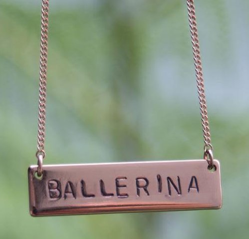 COVET DANCE BALLERINA ROSE GOLD NECKLACE - Fanci Footworks