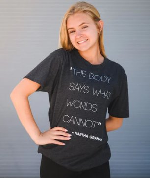 COVET DANCE THE BODY SAYS TEE - Fanci Footworks