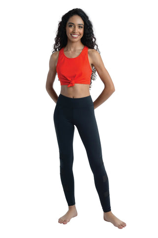 DANZNMOTION 20302A TIE KNOT CROP TOP - Fanci Footworks