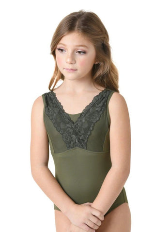 DANZNMOTION 22107C GISELLE SCALLOPED LACE LEOTARD - Fanci Footworks