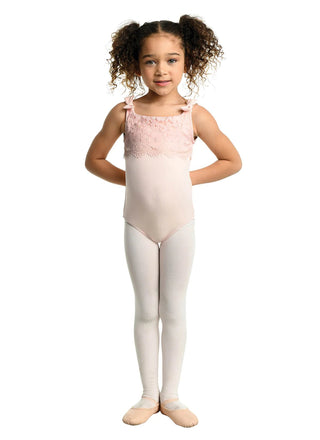 DANZNMOTION 23105C DARLINE SCALLOPED LACE TANK LEOTARD - Fanci Footworks