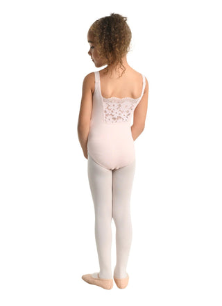 DANZNMOTION 23105C DARLINE SCALLOPED LACE TANK LEOTARD - Fanci Footworks