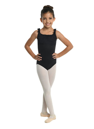 DANZNMOTION 23105C DARLINE SCALLOPED LACE TANK LEOTARD - Fanci Footworks