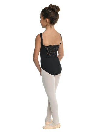 DANZNMOTION 23105C DARLINE SCALLOPED LACE TANK LEOTARD - Fanci Footworks