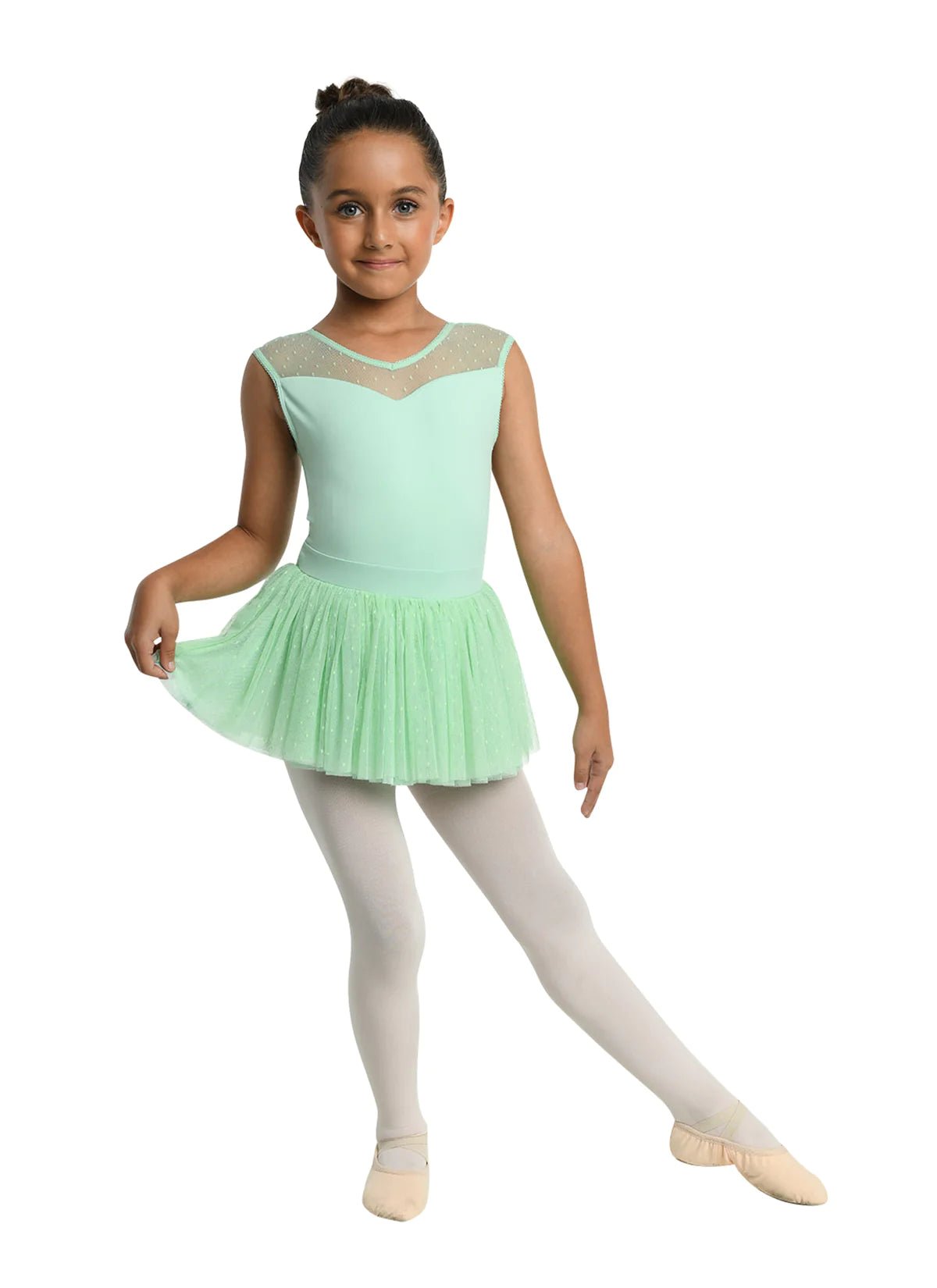 DANZNMTION 23201C MESH DRESS - Fanci Footworks