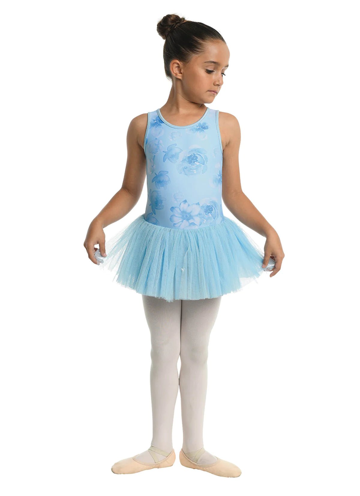 DANZNMTION 23210C WATERCOLOR TANK DRESS - Fanci Footworks