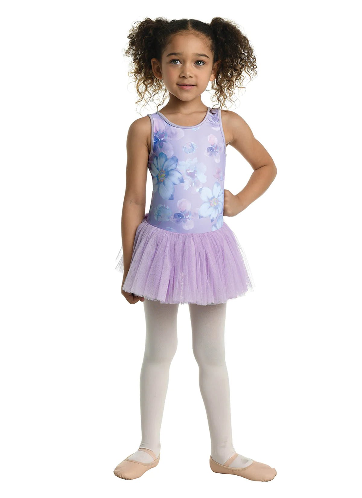 DANZNMTION 23210C WATERCOLOR TANK DRESS - Fanci Footworks