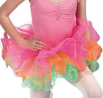 DASHA 4412 THREE COLOR TUTU WITH HAIR BOW - Fanci Footworks