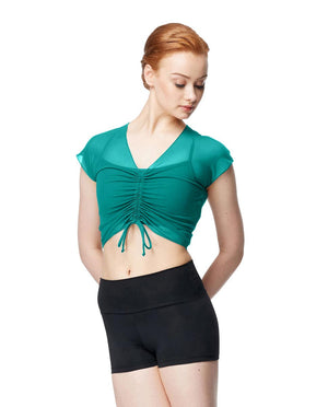 LULLI DANCEWEAR LUB387 MESH CAP SLEEVE TOP - Fanci Footworks