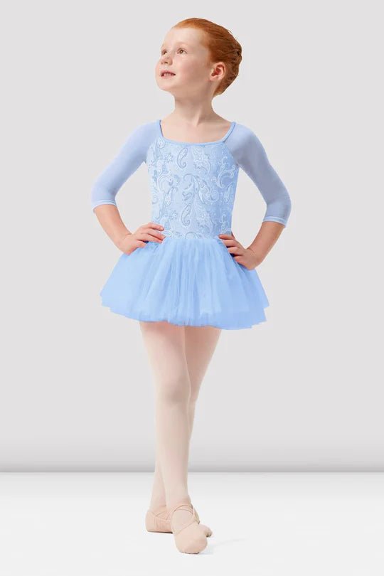 MIRELLA M120C PAISLEY 3/4 SLEEVE TUTU DRESS - Fanci Footworks