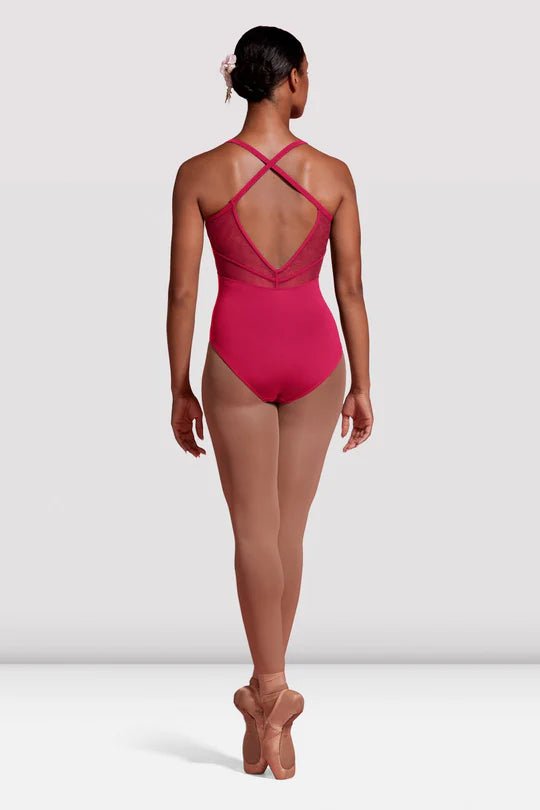 MIRELLA M2177LM SEVILLE SPLICED MESH CROSS BACK LEOTARD - Fanci Footworks