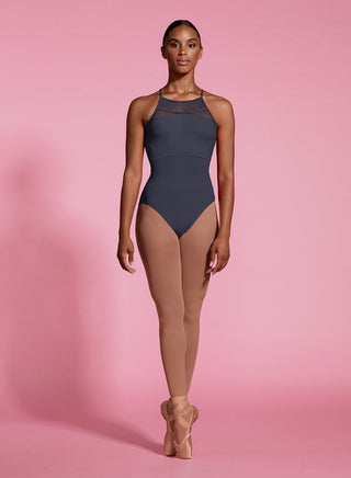 MIRELLA M2179LM SEVILLE MESH PANELLED HALTER LEOTARD - Fanci Footworks