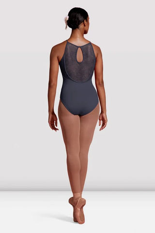 MIRELLA M2179LM SEVILLE MESH PANELLED HALTER LEOTARD - Fanci Footworks