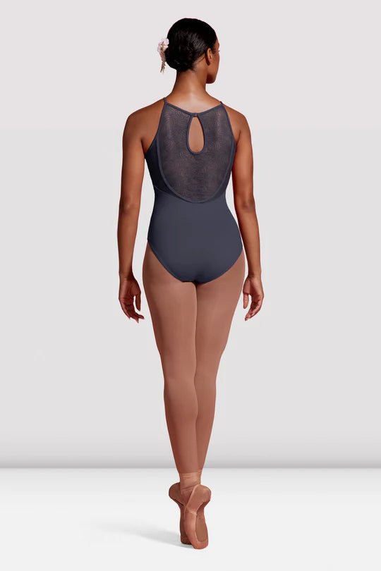 MIRELLA M2179LM SEVILLE MESH PANELLED HALTER LEOTARD - Fanci Footworks