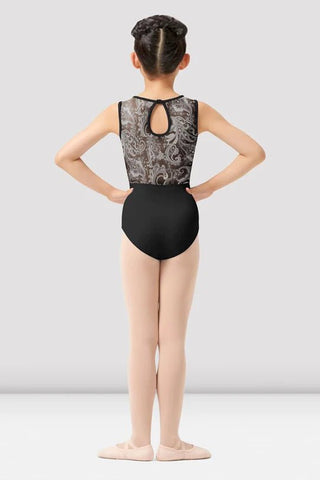 MIRELLA M486C PAISLEY MESH BACK LEOTARD - Fanci Footworks