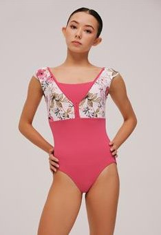 NIKOLAY DAD4033MPN LITTLE RENATA CAP SLEEVE LEOTARD - Fanci Footworks