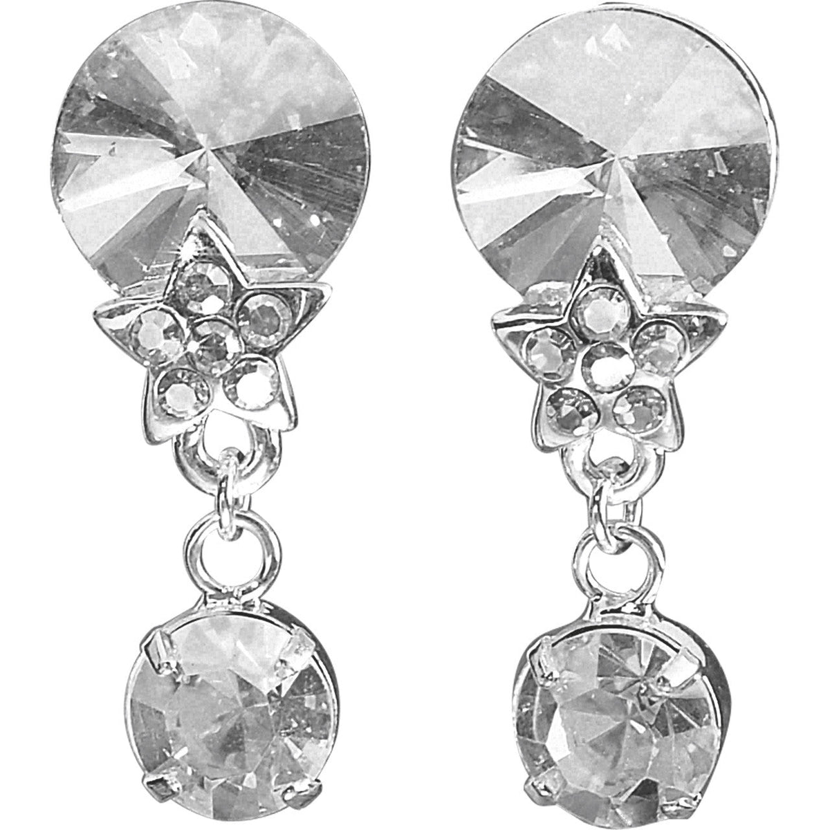 RHINESTONES UNLIMITED RIVOLI DANGLE EARRINGS - Fanci Footworks