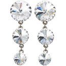 STAR LIGHT GRADUATED DROP CRYSTAL EARRINGS - Fanci Footworks