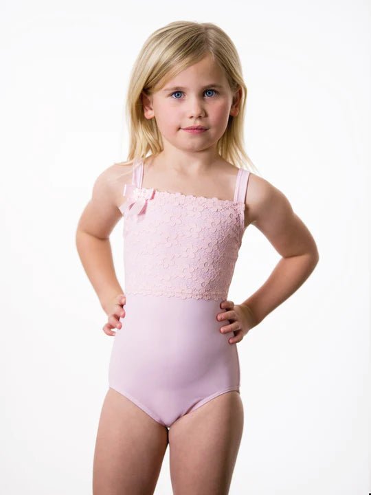SUFFOLK 2160C THICK STRAP LEOTARD W LACE - Fanci Footworks