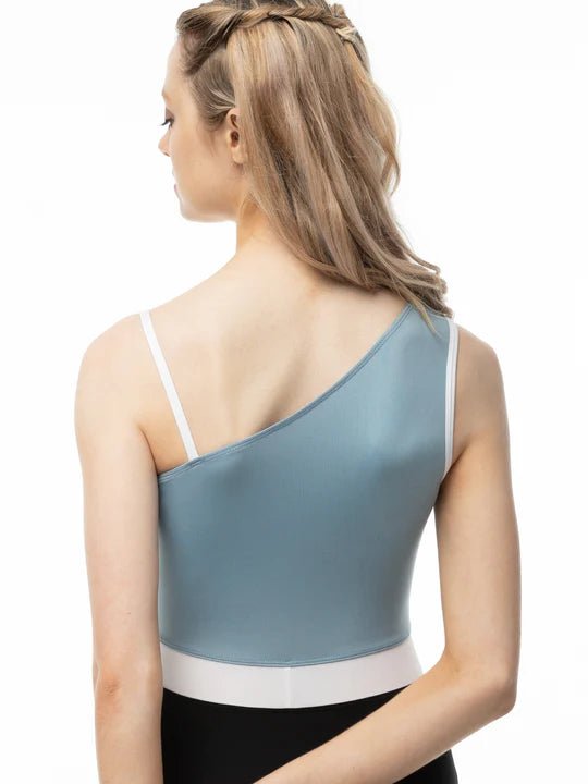 SUFFOLK 2543A CHROMATIC ONE SHOULDER TANK LEOTARD - Fanci Footworks